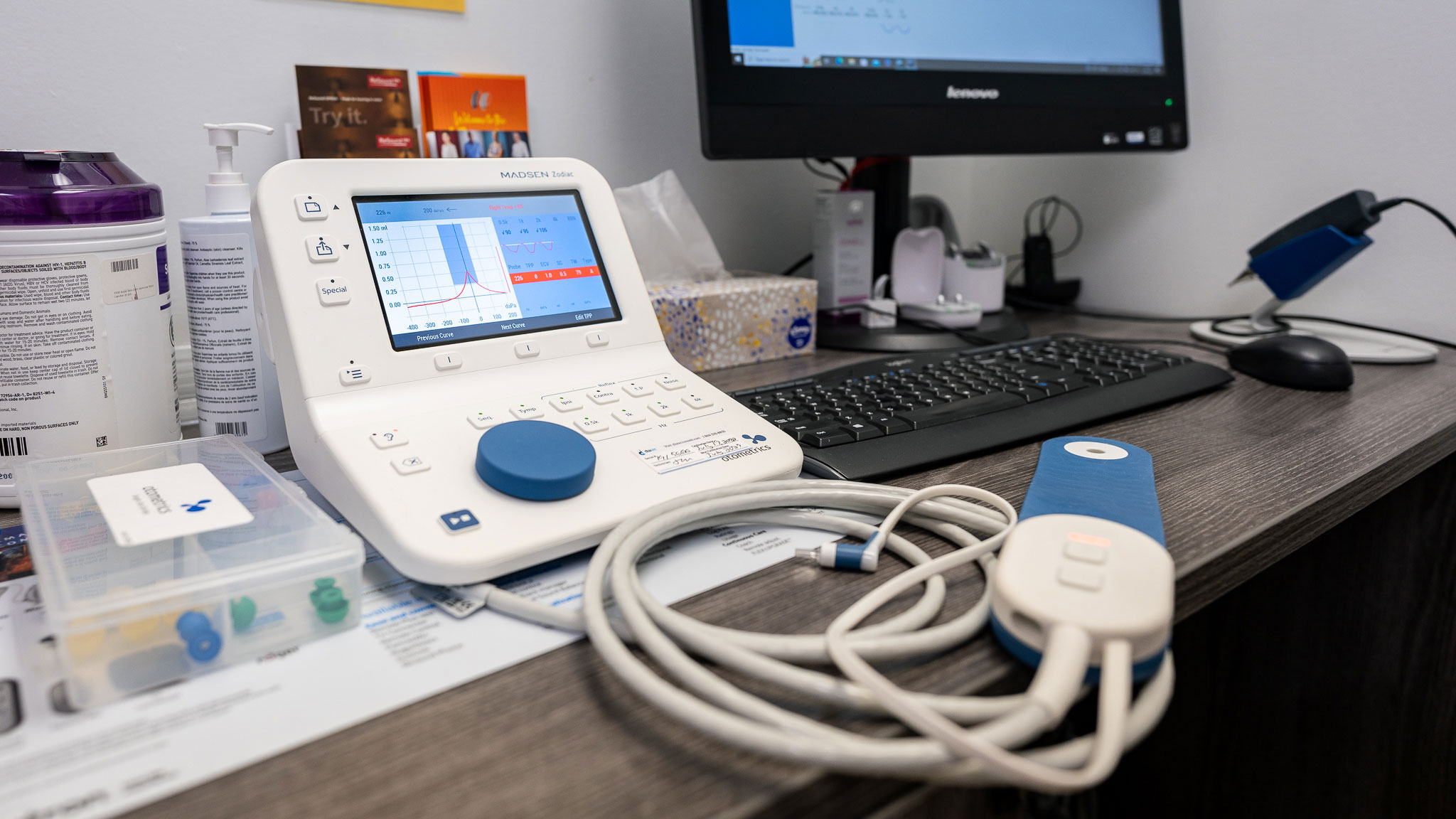 Audiometric testing equipment at Alto Hearing